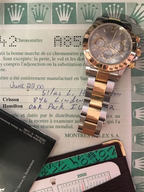 Datazione corredi Rolex 